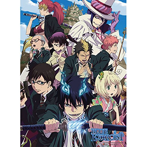 Great Eastern Entertainment 9974 Blue Exorcist Rue Cross Academy Wall Scroll, 33 by 44-Inch