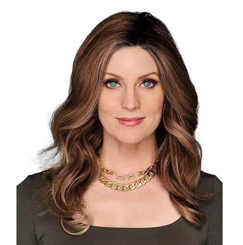 Raquel Welch 14 pulgadas ondulado superior de facturación superior de la cabeza, solo la parte superior, no es una peluca completa, RL829SS avellana