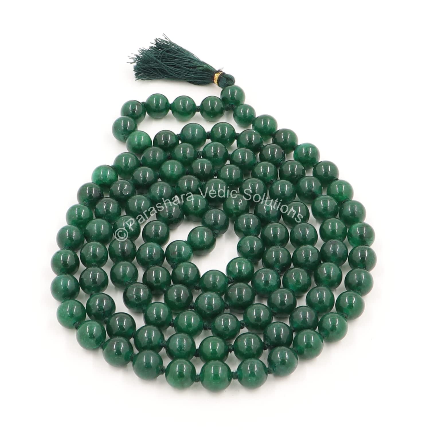 Green Hakik Mala - Authentic Agate Prayer Beads -6