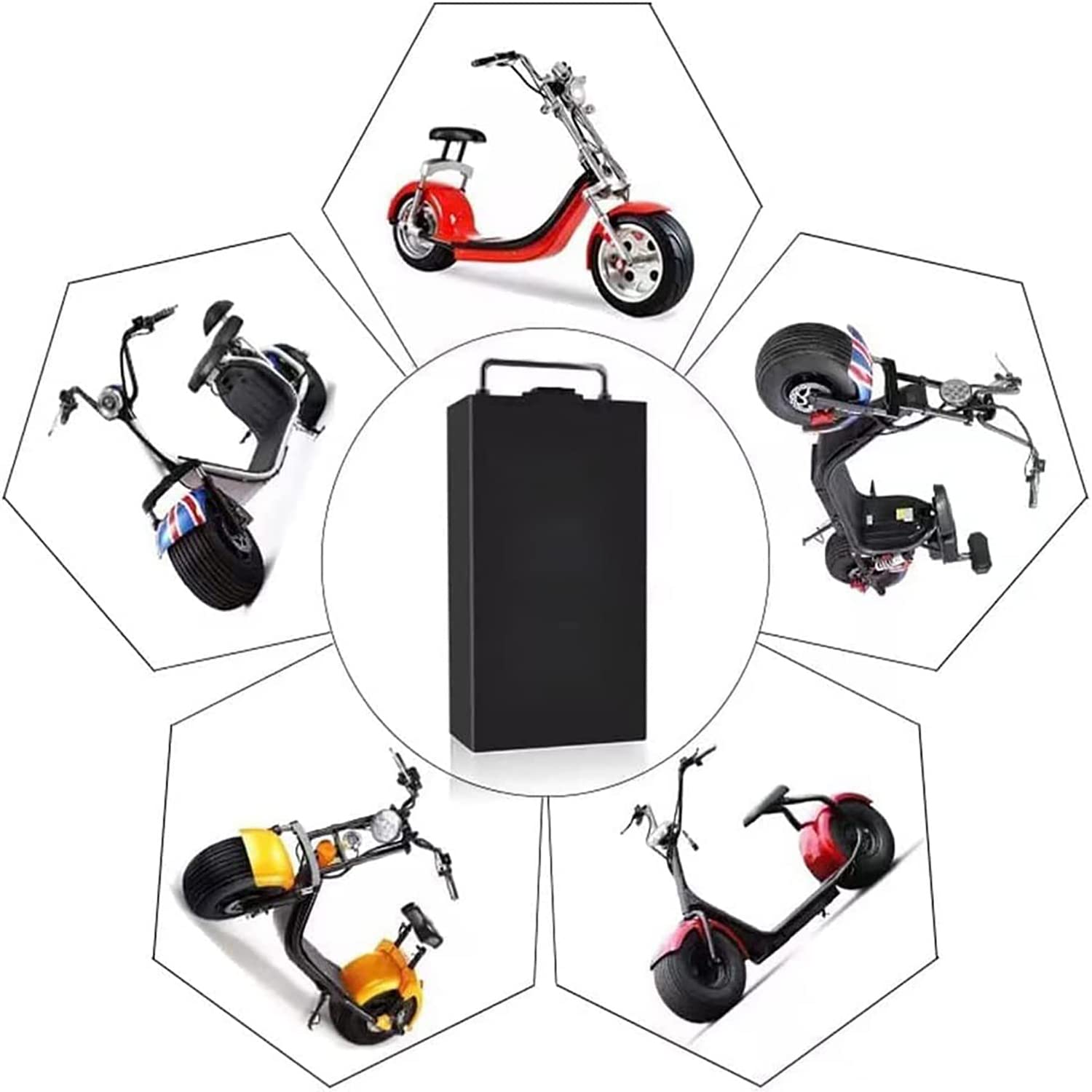 Batería de Iones de Litio de 60V 15AH/60V 20AH para el Scooter eléctrico de Dos Ruedas con BMS y Cargador