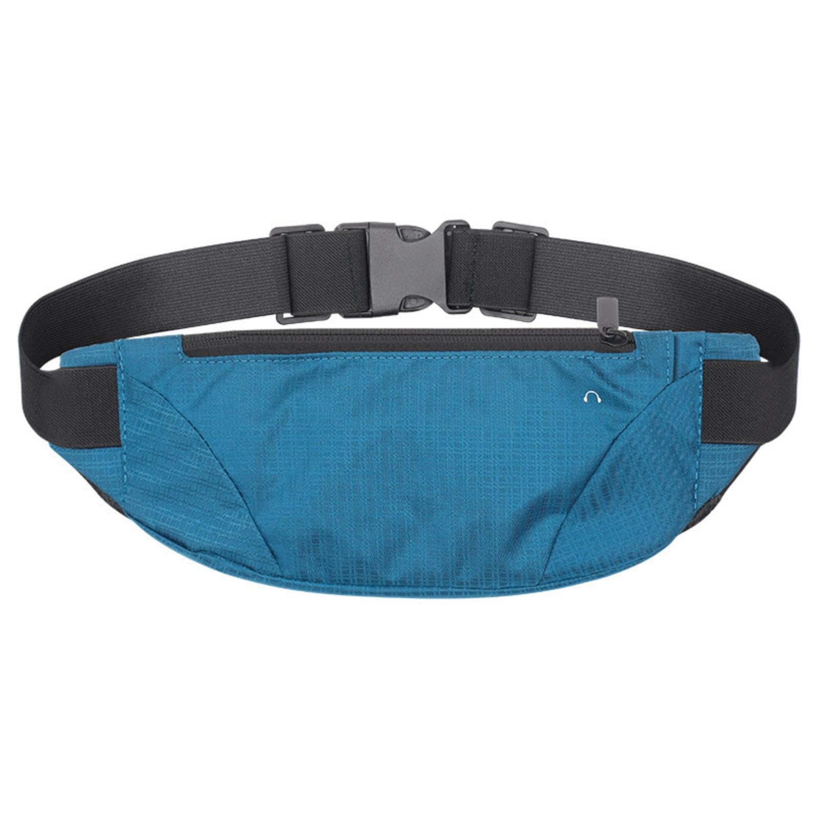Sport Waist Bag Water-Resistant Running Waist Bag Lightweight Running Pouch for Outdoor Biking, Fitness Blue-image-9