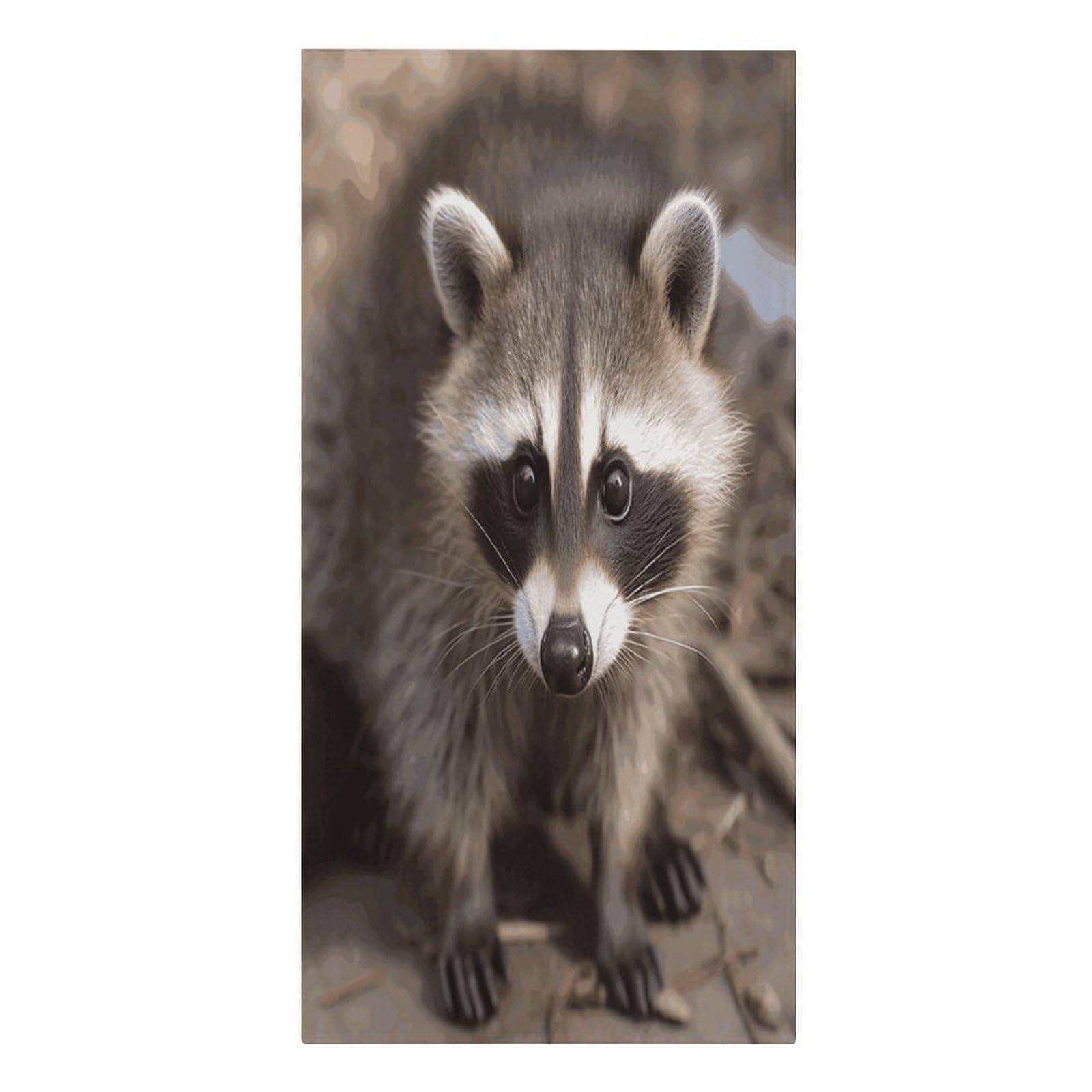 FekiLoot Cub Raccoon Towels Soft Oversized Beach Towels Absorbent Sand Free Bath Towel Travel Compact Swim Towels Lightweight Quick Dry Pool Towel Large Beach Blanket 30" X 61"