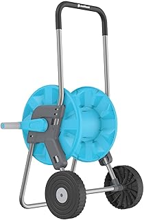 CELLFAST Schlauchwagen Gartenschlauch Wagen Schlauchtrommel 2 Räder Korrosionsbeständig Gartenschlauch Aufroller Verhindert Schlauchknicken 1/2" 45 m Aluplus