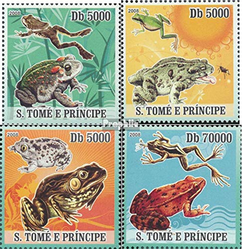 Sao Tome e Principe 3350-3353 (Complete.Issue.) 2008 Year of Frosches