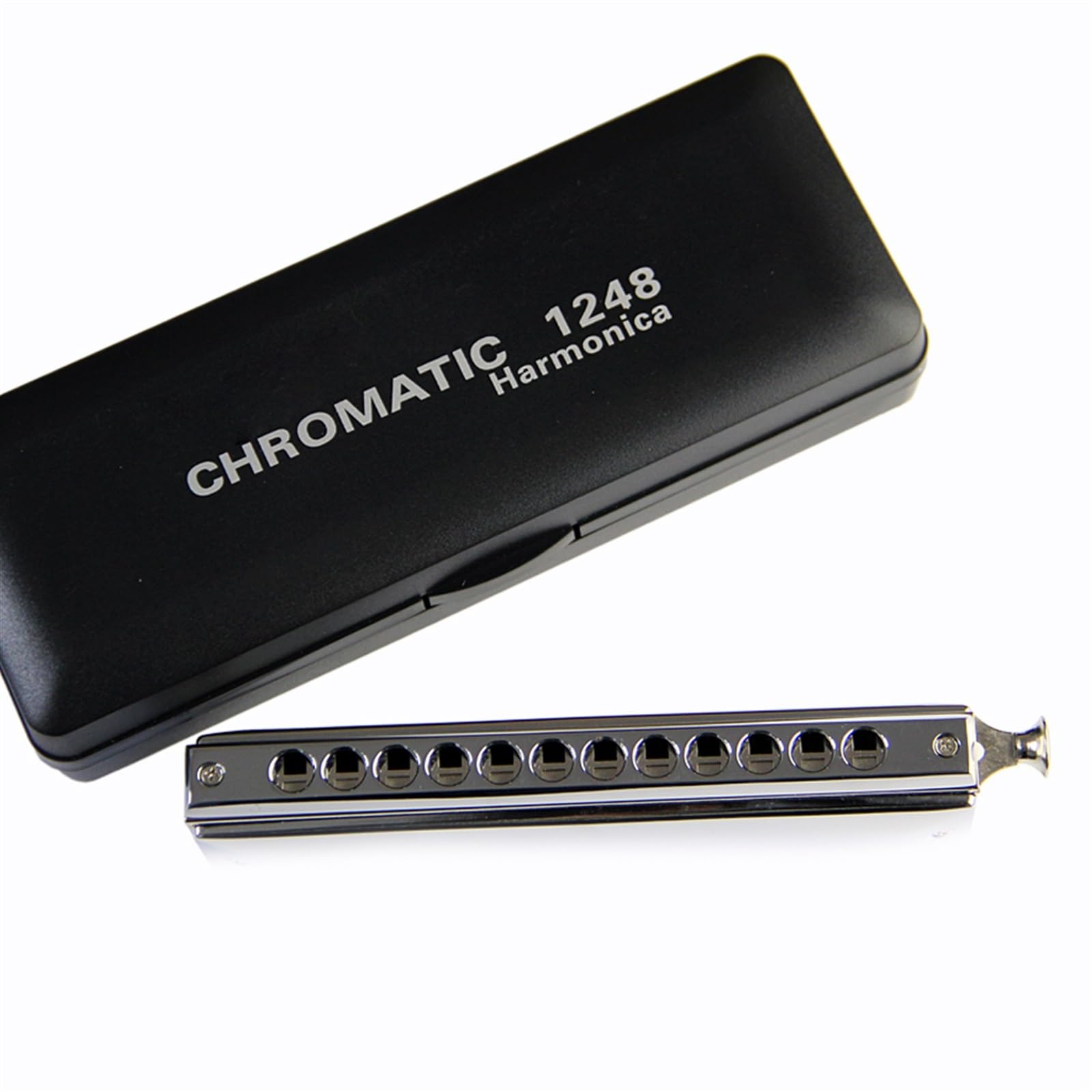 Armonica Cromatica In Ottone Massiccio Reed Mouth Organ 12 Fori Con 48 Tone C Key Armonica Strumento Musicale