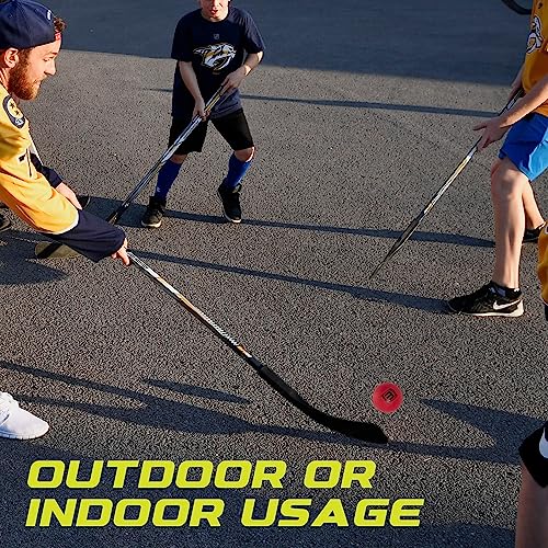 image for Winnwell Street Hockey Balls - Red Hard Density Ball for Indoor & Outd