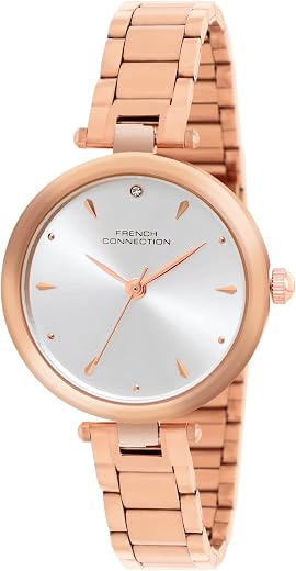 French Connection Analog Silver Dial Women's Watch-FCN0103RGM