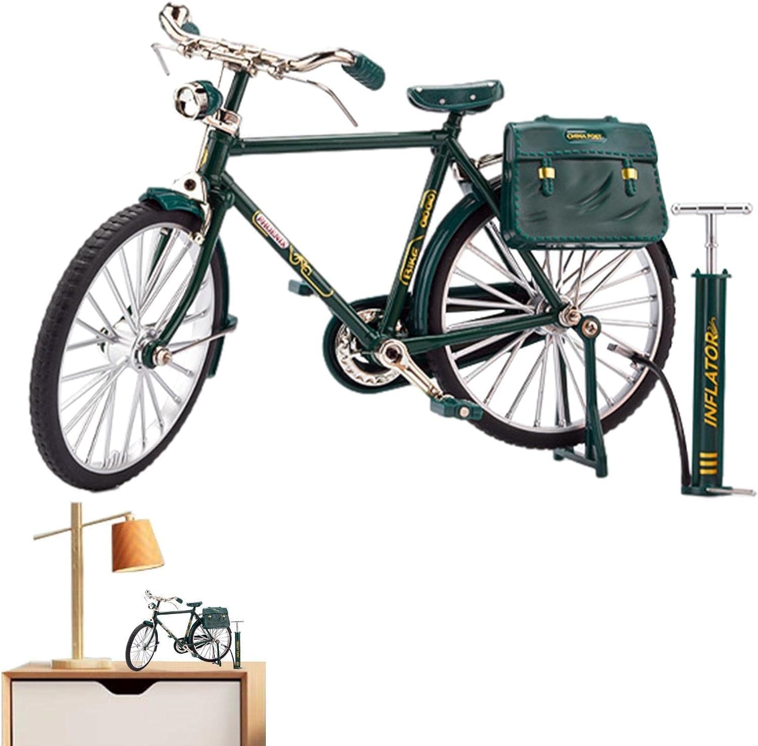 See full amazon price history chart for APEROL Design 1:8 Scale【Toy-Miniature】 Die-Cast Alloy Based Racing Toy Newspaper Bag Bicyle Toy Newsboy Bicycle【Pack of 1】【Black or Green】 APEROL Design 1:8 Scale【Toy-Miniature】 Die-Cast Alloy Based Racing Toy Newspaper Bag Bicyle Toy Newsboy Bicycle【Pack of 1】【Black or Green】 (B0CZ9G6Z6F) Amazon Price History, Amazon Price Tracker