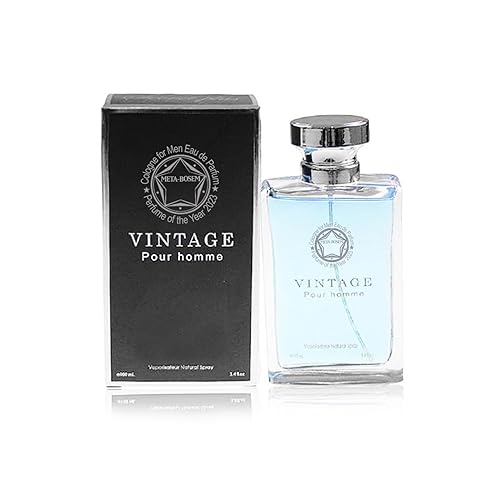 Miniatura 4 de META-BOSEM Vintage Pour Homme Colección de colonia para hombre (azul+Pour Homme+Oud Noir), Eau de Parfum Natural Spray  Woody Fresh Scents  Set de