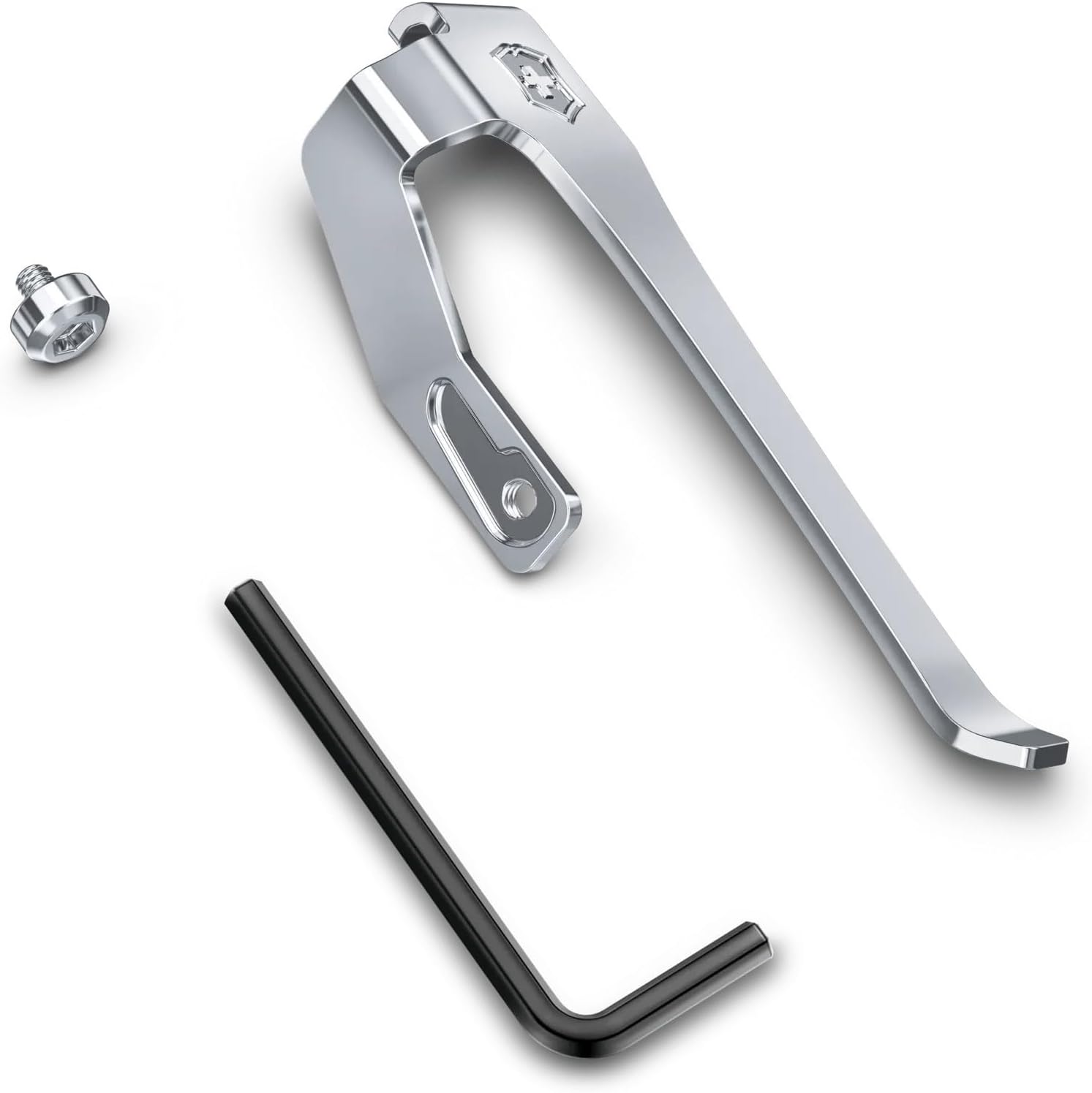 Clip Swiss Tool, Swiss Army Pocket Knife, Accessories, Multi Tool, Folding Blade, Stainless steel, Silver | Compact carrying clip for multifunctional tools. Ideal for EDC and outdoors. Stainless Steel 59 mm.