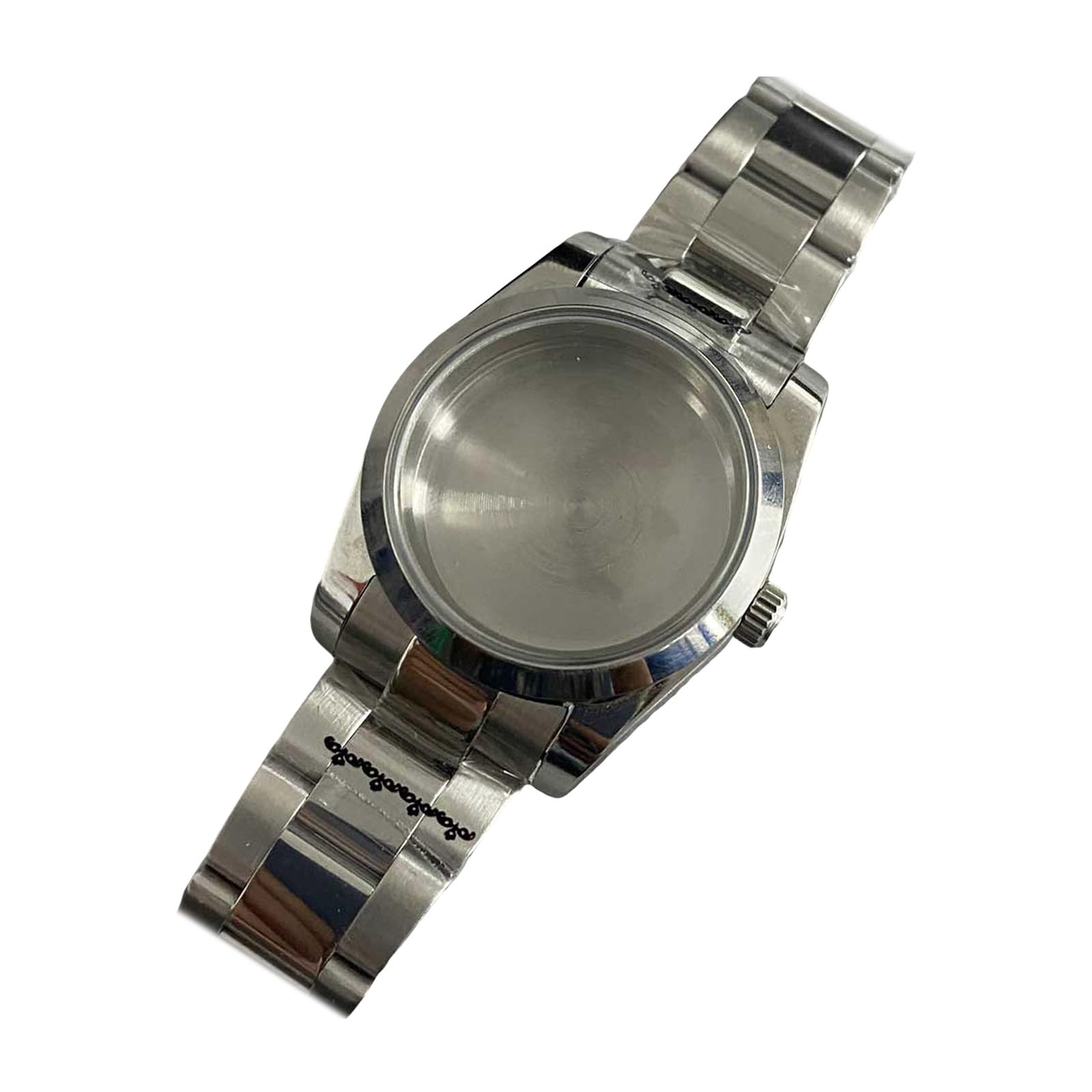 Lunetta per orologio in acciaio inossidabile e cinturino in metallo, alla moda, da uomo, per riparazioni e accessori per appassionati di mod