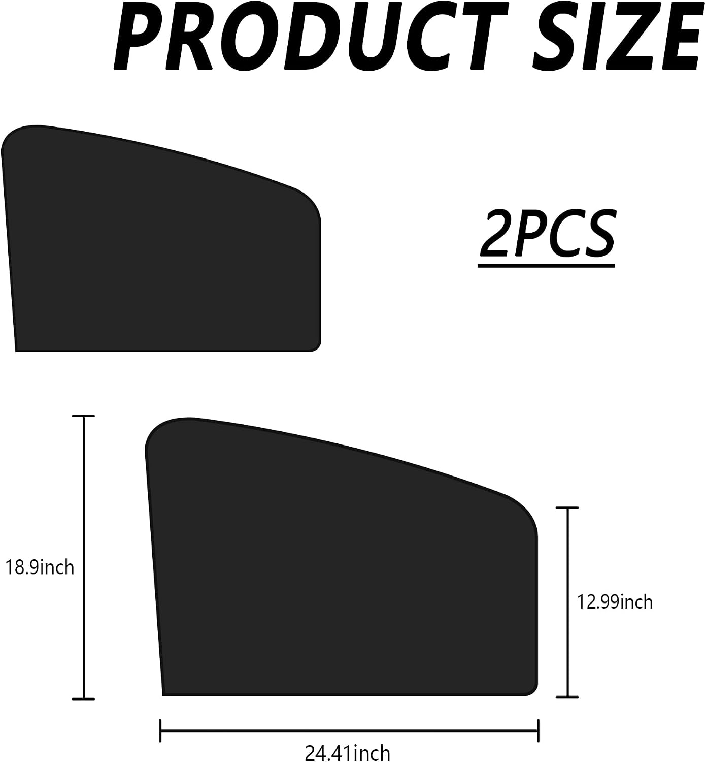 2Pack Car Window Shades with Magnets,100% Strong-Light Blocking&UV Protection Car Privacy Shades,Car Essential Interior Accessories for Window Baby,Napping Car Curtains (Front Window 2 Pcs)
