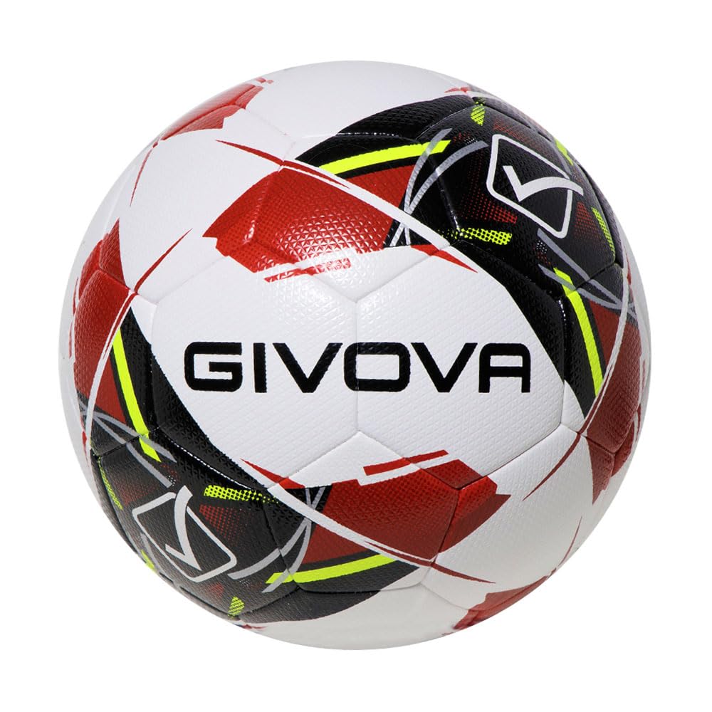 Givova PALLONE MATCH NEW MAYA ROSSO/NERO Tg. 5