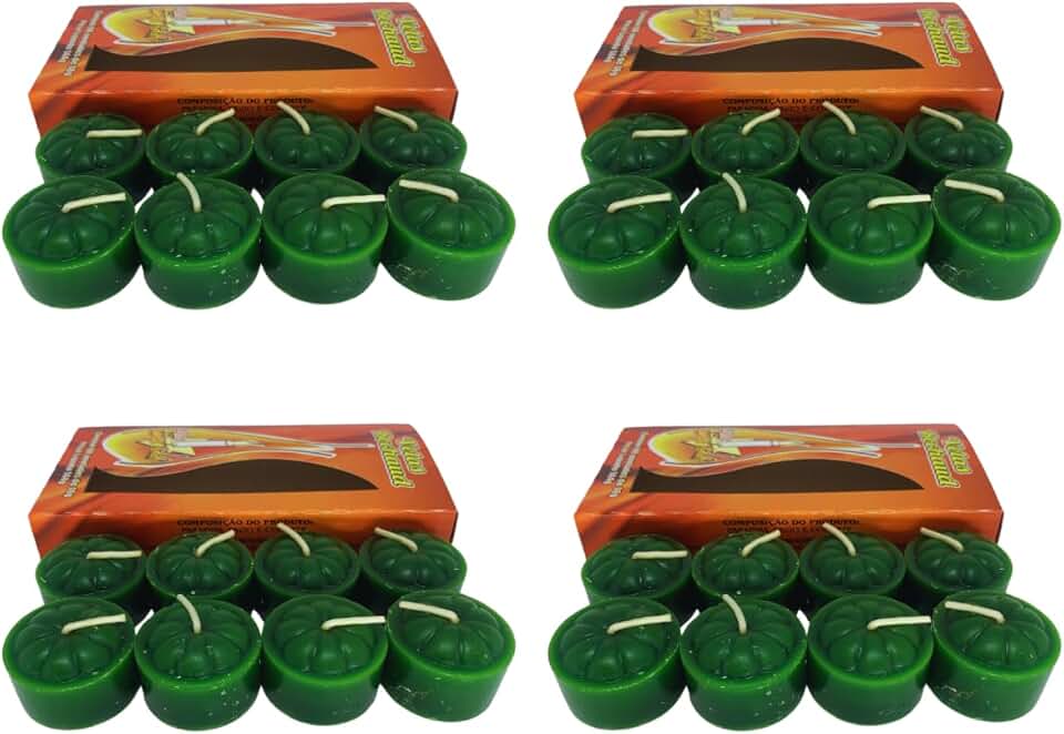 kIT 40 Vela Rechaud Citronela, Feita Com Óleo Essencial. Repelente Contra Insetos, Aromática e Perfumada. Cheiro suave.