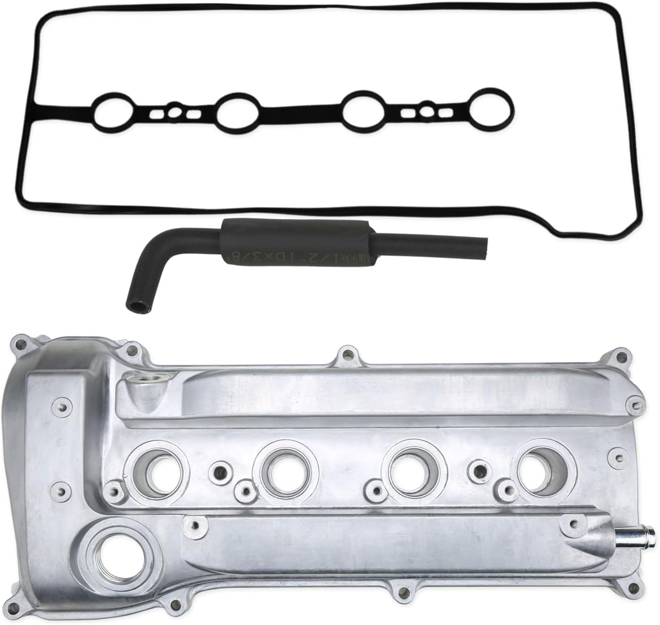 Aluminum Valve Cover Compatible with Toyota Camry Corolla Highlander Matrix RAV4 Solara Scion tC xB Lexus HS250h 2001-2015 2.4L Replace 112010H010 112010H011 1120128012 1120128013