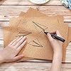 BENECREAT 6 Pack 11.5x8.2 Self-Adhesive A4 Cork Sheets (3mm Thick) Rectangle Coaster Cork Backing Sheets for Wall Decoration, Party