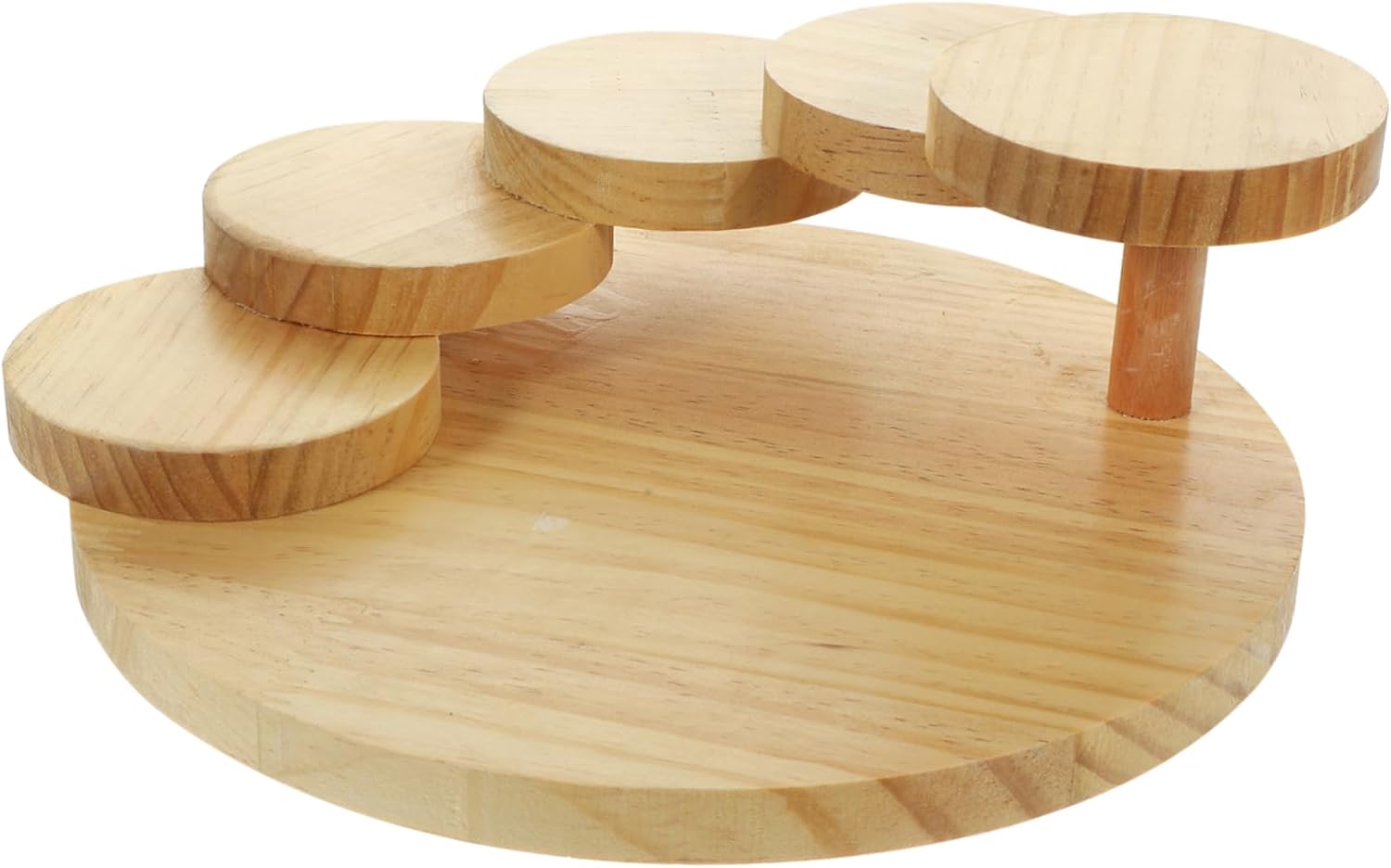 Japanese Sushi Serving Tray Wooden Sushi Plate Rotating Board Japanese Style Food Plate