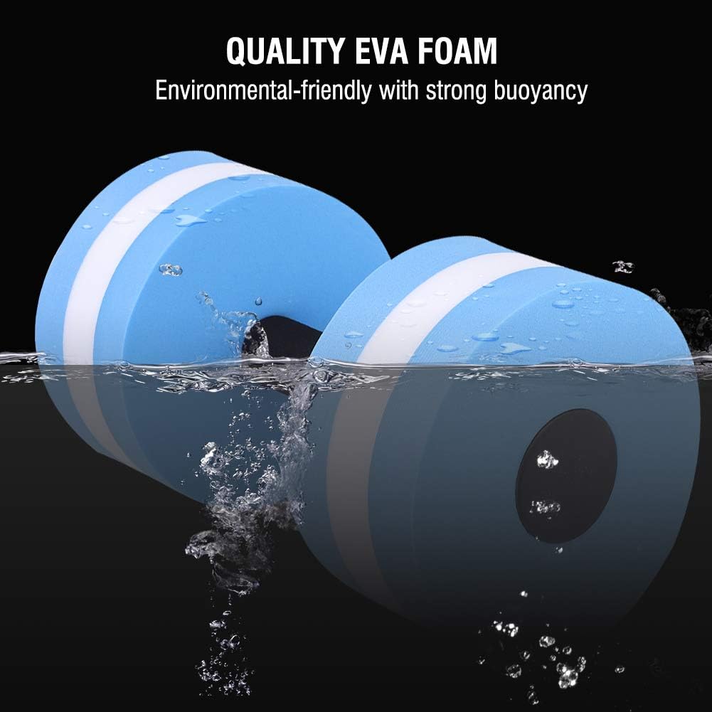 Water Weights Dumbbells, Pool Exercise Equipment For Adults Water Float Bodybuilding Training 1 Pair Fitness Yoga Dumbbell Barbell