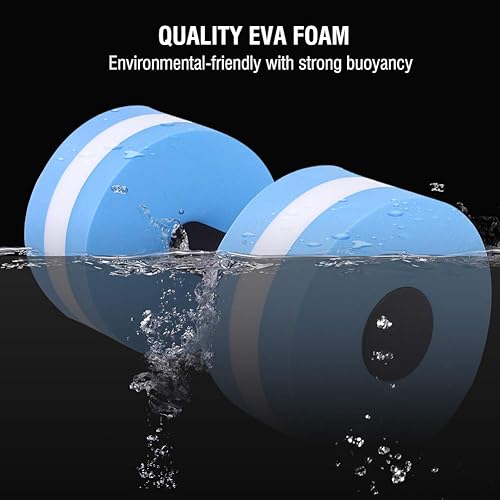 Miniatura 2 de Mancuerna para deportes acuáticos, 1 par de flotador de agua, entrenamiento de culturismo, fitness, yoga, mancuernas para aeróbicos acuáticos,