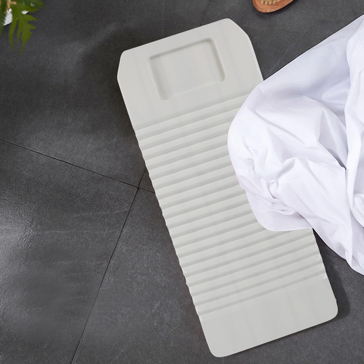 TOYANDONA Tabla de Lavar Portátil de Plástico para Lavado de Manos, Limpieza sin Dañar Ropa, Diseño Manual para Camping y Viaje