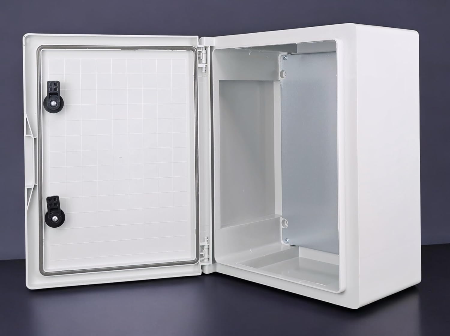 RoadEu – Caja de distribución mural IP65 400x500x245mm – Armario eléctrico estanco con cierre, prensaestopas, guía DIN y placa metálica – Para instalaciones técnicas y exteriores