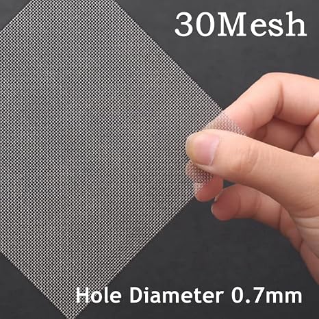 1Pack 30 Mesh 304 Stainless Steel Woven Wire Mesh, Never Rust, Hard and Heat Resisting Wire Mesh, Fine Screen Mesh for Many Projects, 11.8 x 23.6 Inch