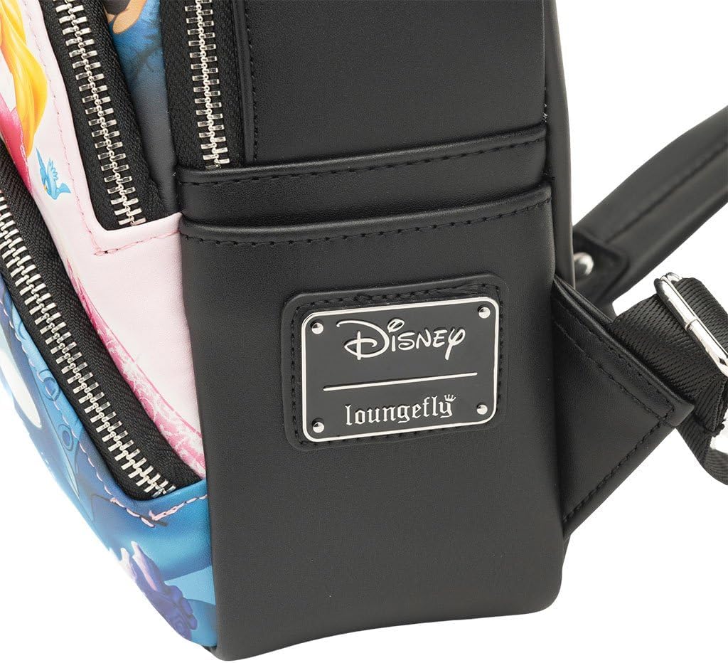 Loungefly Disney Princesses vs Villains Triple Pocket Womens Backpack