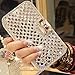 For Galaxy S6 edge Plus case,JANDM 3D Bling Crystal Rhinestone Leather Diamond Rhinestone Luxury Flip Wallet Card Skin Case Cover For SAMSUNG Galaxy S6 edge+ Plus