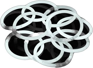 Paquete de 100 pulseras Glowhouse Premium Glow Stick colores individuales (blanco)