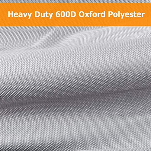 Icover Outboard Motor Cover Heavy Duty 600D Waterproof Motor Hood Cover, 23" Dx13.5 Wx16.5 H #TOP2