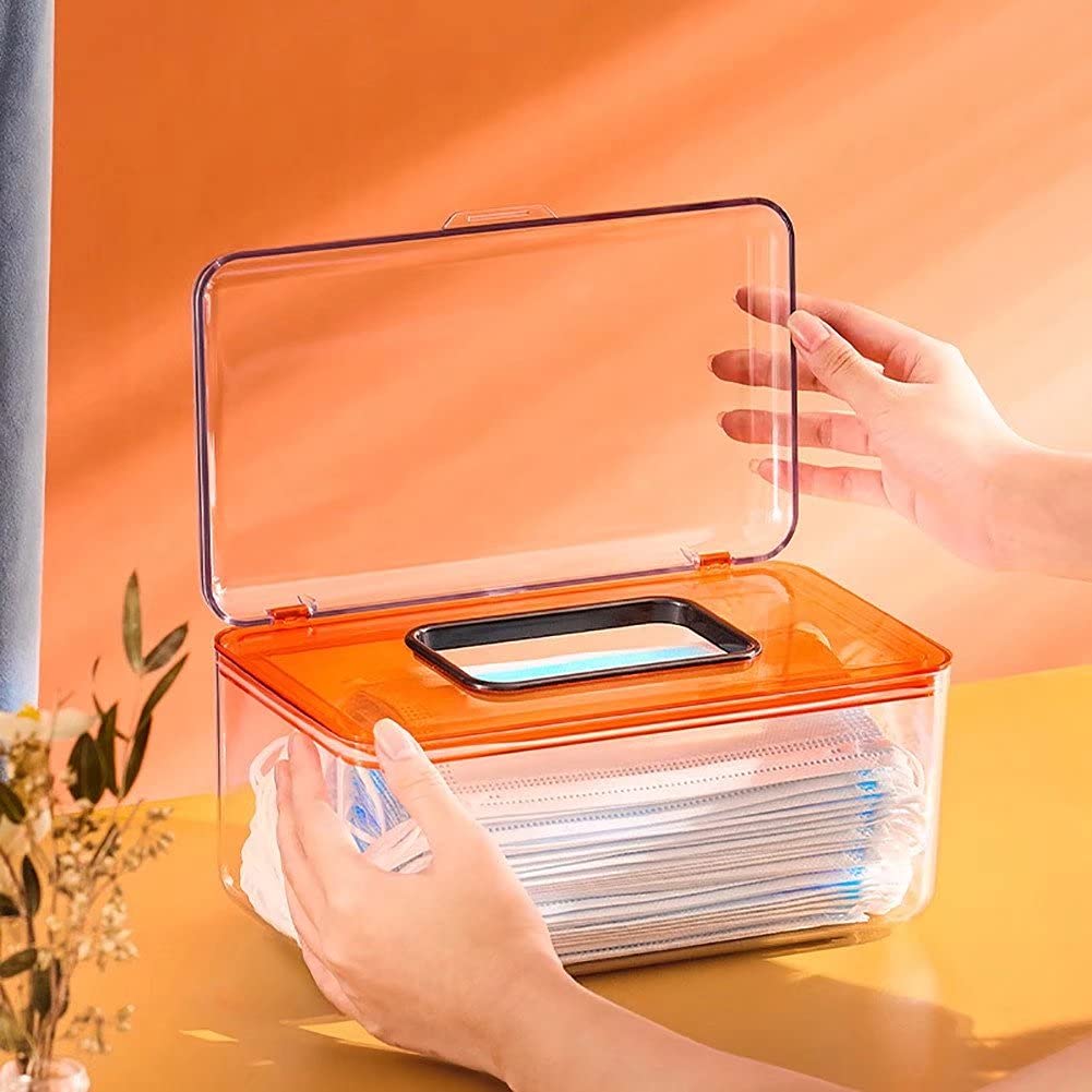 3点セット(マスク収納ケース26,ティッシュケース82,粘着ローラーケース54) Amazon｜Joint Go マスク収納ケース ボックス型 ティッシュケース 置型