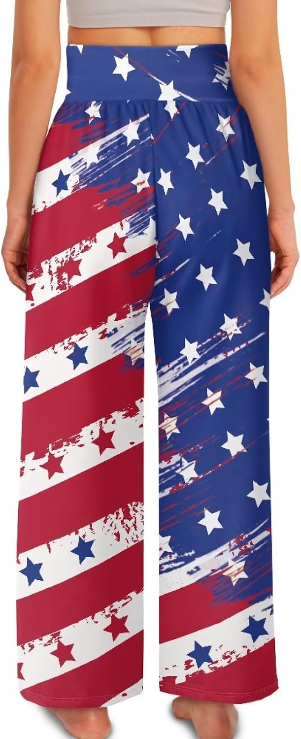 Wide Leg Trouser Pants for Women Plus Size Yoga Pants High Waist Casual Lounge Pant