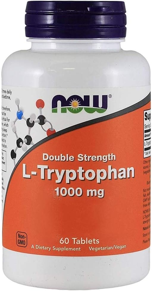 NOW Foods - Now Foods L-tryptophan 1000mg, Tablets, 60-Count [Health and Beauty](Pack of 2)