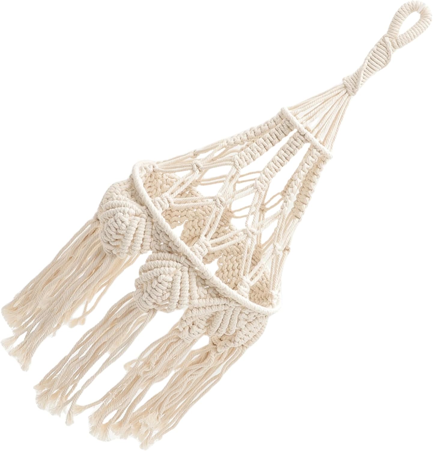 Bohemia Style Woven Lamp Shades Macrame Decor for Chandelier Shades Soft Hanging Lampshade for Living Room Random Style