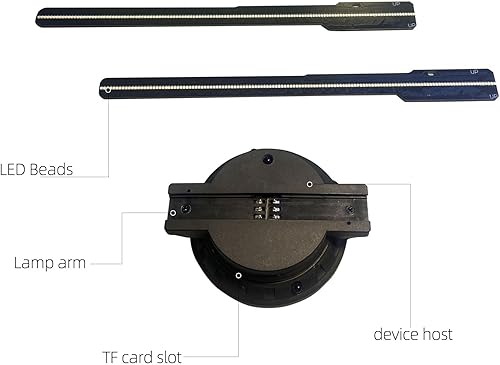 Miniatura 9 de 3Dhologramfan, Proyector de ventilador holográfico de 16.5 pulgadas con ventilador 3D LED HD de 234 HD, proyector holográfico compatible con
