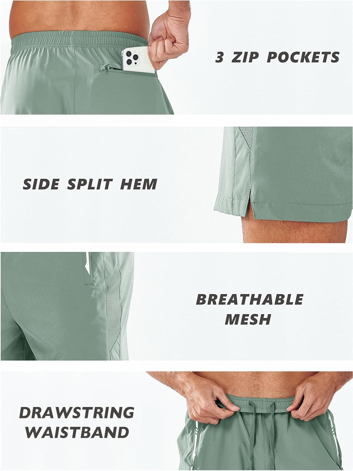 NORTHYARD Men's Running Athletic Shorts 5"/ 7"/ 9" Workout Gym Short Tennis Quick Dry Active Sport Hiking Basketball - Image 5