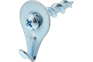 Hillman Framed Picture Hangers Picture Hanging Kit with Wall Hooks, Nails, Hangers, Chrome