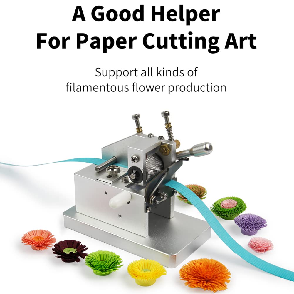 Fringer Cutting Machine - Macchina per quilling manuale fai da te per realizzare nappe e rotoli di fiori, artigianato unico fatto a mano, per scrapbooking - Fringer manuale per quilling