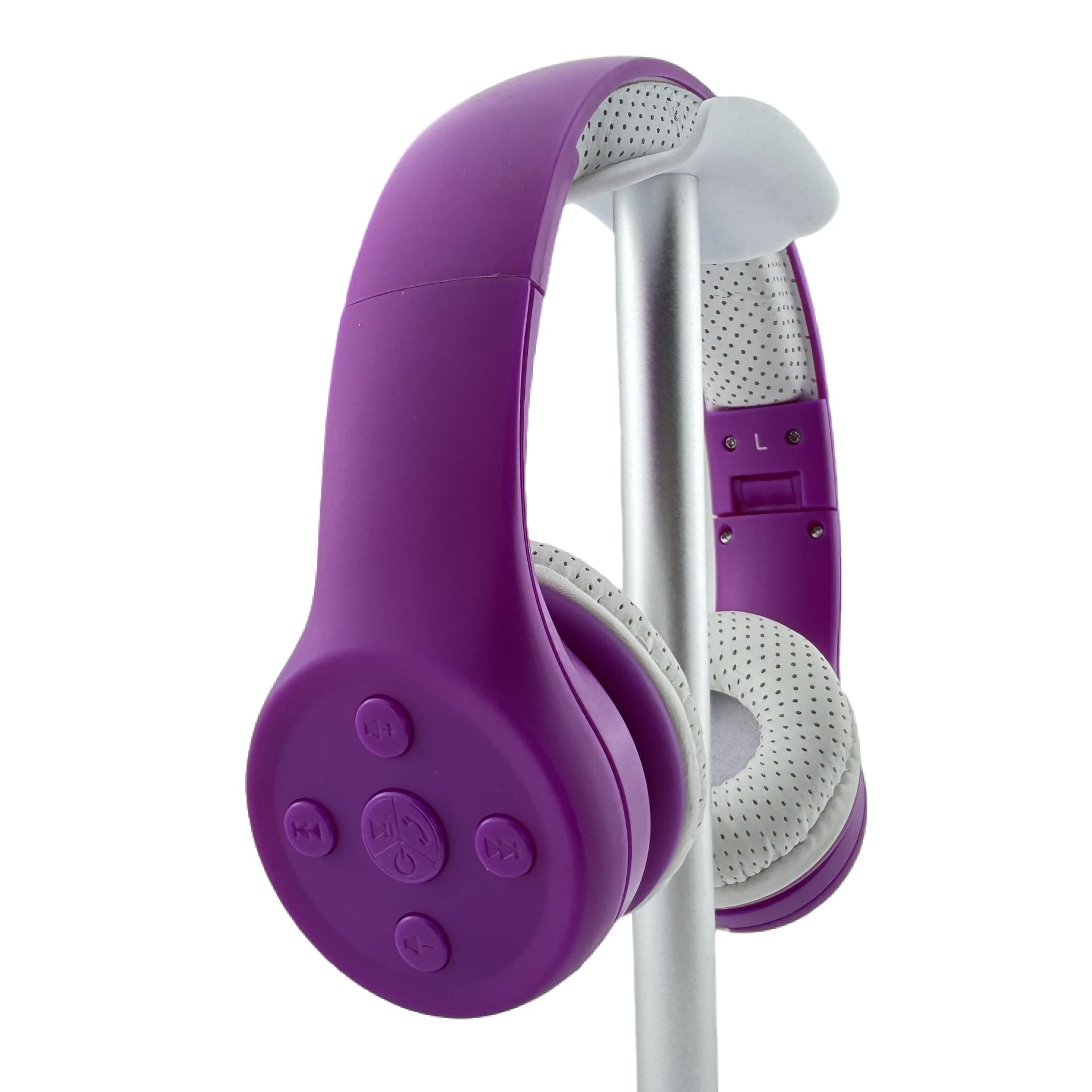 YUSONIC Toddler Wireless Headphones, Bluetooth Kids Headphones 93db Volume Limited Foldable with Built-in Mic for Cell Phones TV Tablet Amazon fire School Network Boys Girls (Purple)-image-35