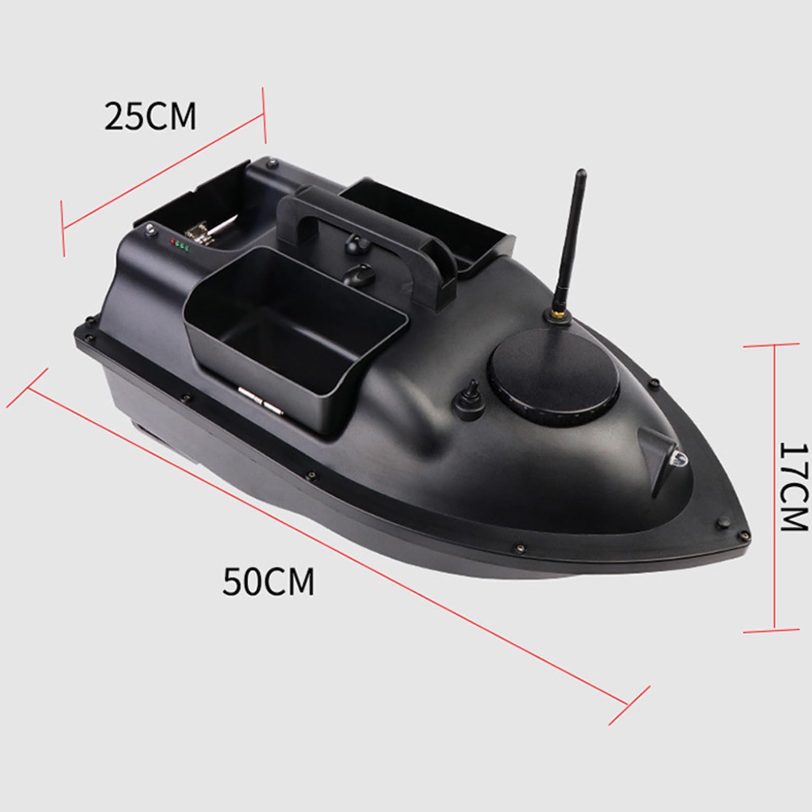 Łódka z przynętą GPS Smart RC, podwójne sterowanie silnikiem Łódź do gniazdowania przynęty na ryby, zdalna łódź motorowa 500 m, obsługa automatycznego rejsu/powrotu/korekcji trasy z nocnym sygnałe