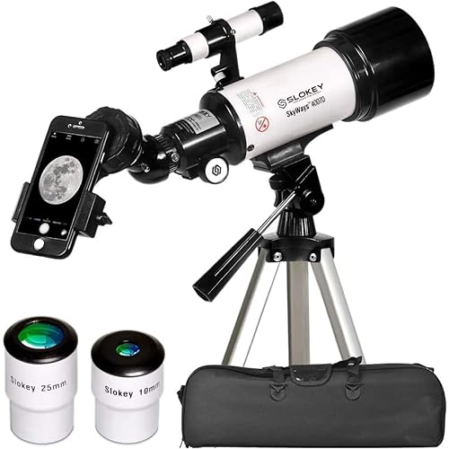 Slokey Telescope for Astronomy - Portable and Powerful 16x-120x Travel Scope - Easy to Mount and Use - Ideal for Kids and Beginner Adults - Astronomical Telescope for Moon, Planets and Stargazing