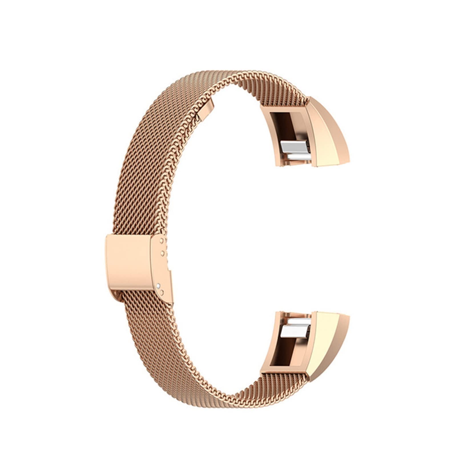 BUIEX Metal Band Compatible With Alta HR/Alta Wristbands Stainless Steel Bracelet Replacement Watch Band Compatible With Alta HR Strap (Color : Rose Gold, Size : Fitbit Alta HR)