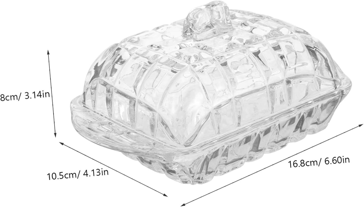 Glass Dessert Plate with Lid Reusable Multi Functional Snack Fruit Serving Dish Elegant Glass Pastry Tray for Home Restaurant Display Easy to Clean and Sturdy Design