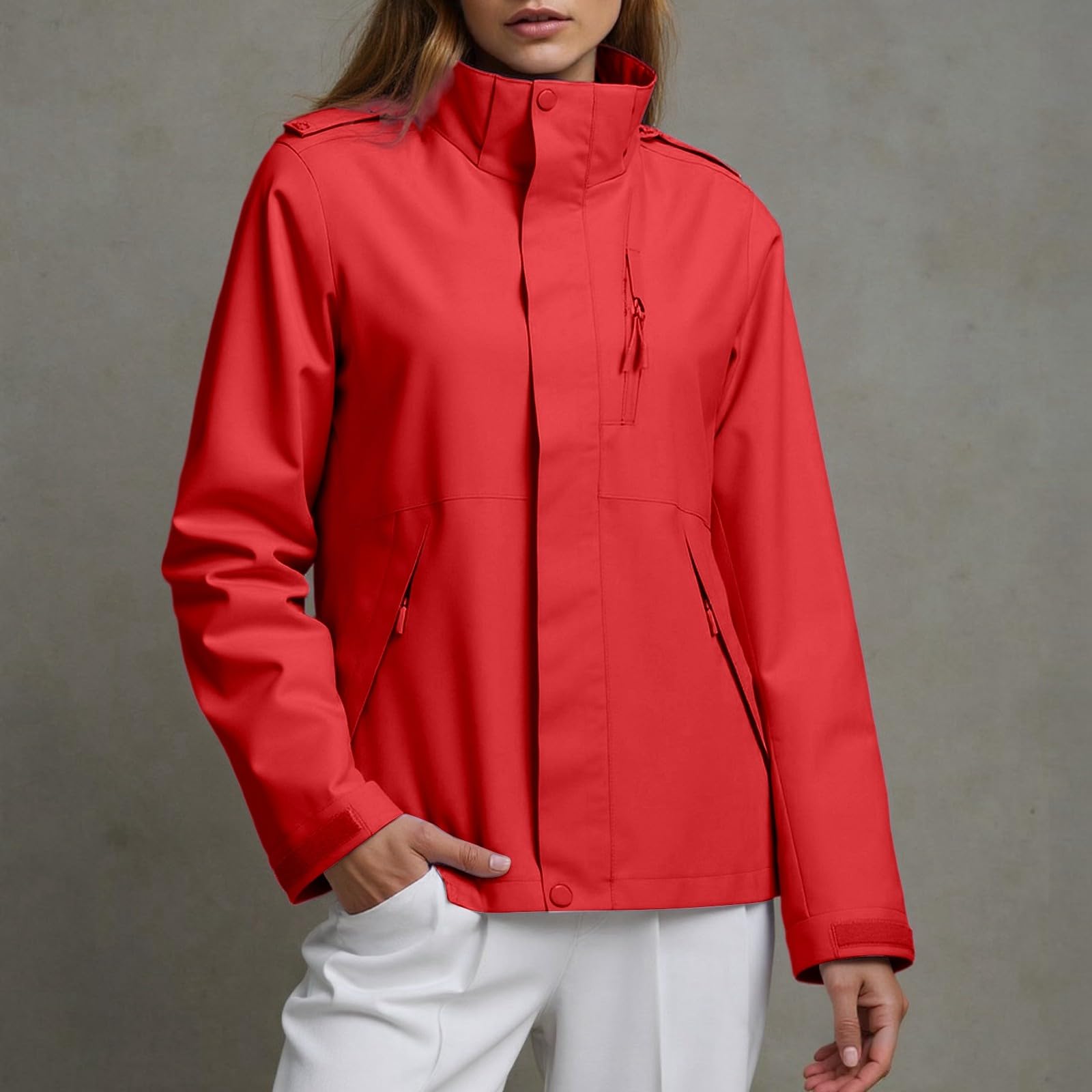Generisch Chaqueta casual unisex resistente al viento, elegante y versátil para parejas