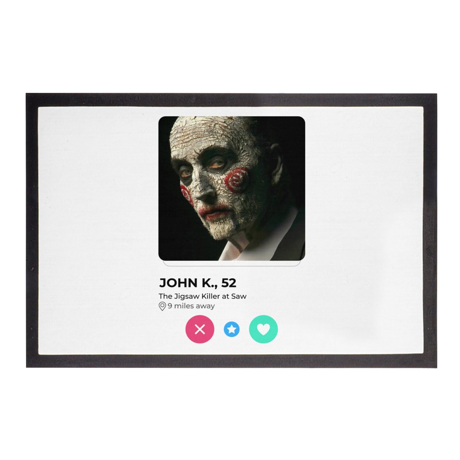 Paillasson Blanc John K. Jigsaw : rompez la monotonie des entrées tristes avec ce tapis 60x40