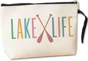 FORBIDDEN PAPER Lake House Tote Bag - 17" Canvas Lake Lover Gift Bag For Women, Travel, Shopping - View #12