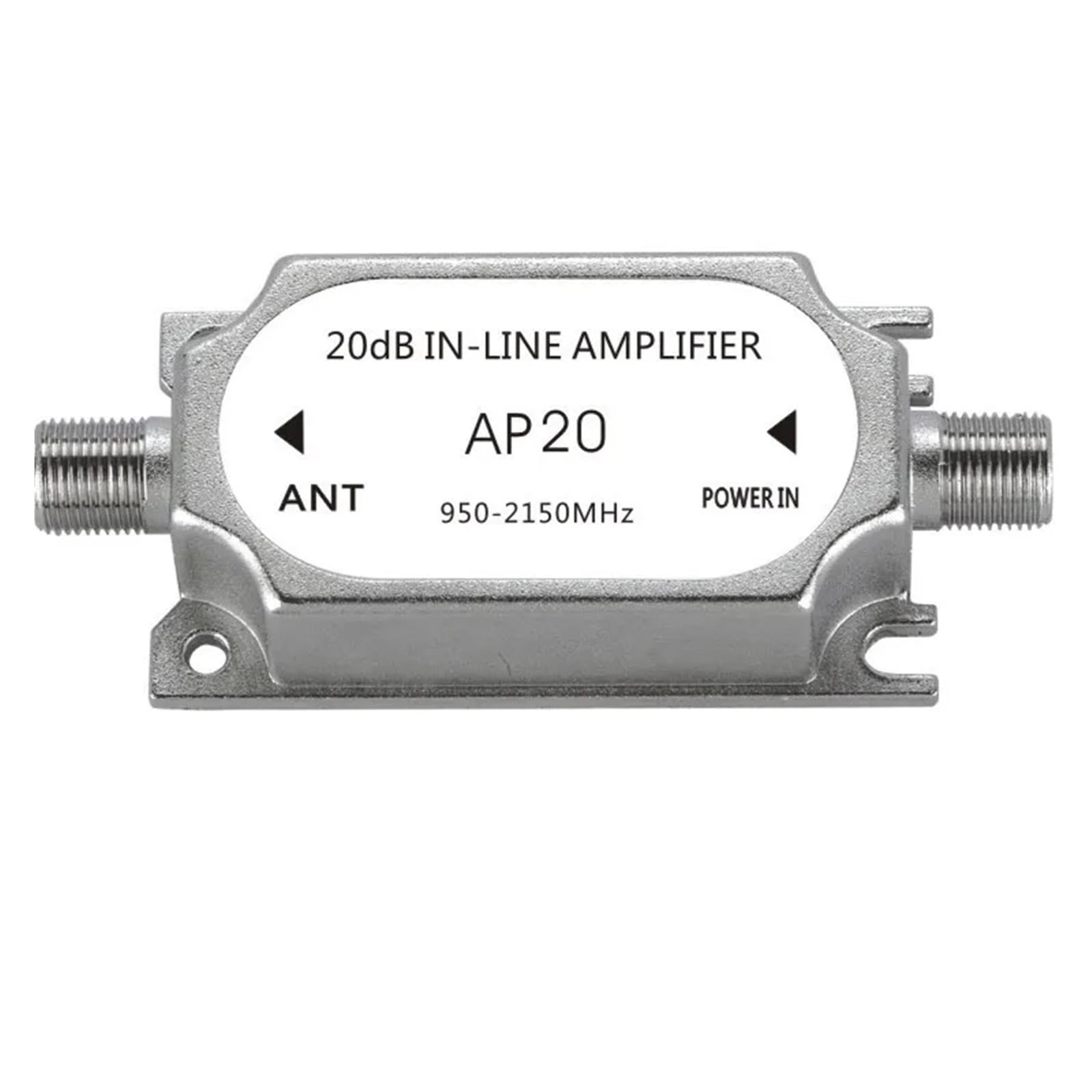 EGIJFCM(小さな店) 20dBゲイン TV信号インラインアンプ 950-2150MHZ 衛星ブースター Dish Network アンテナ AMP ケーブル用