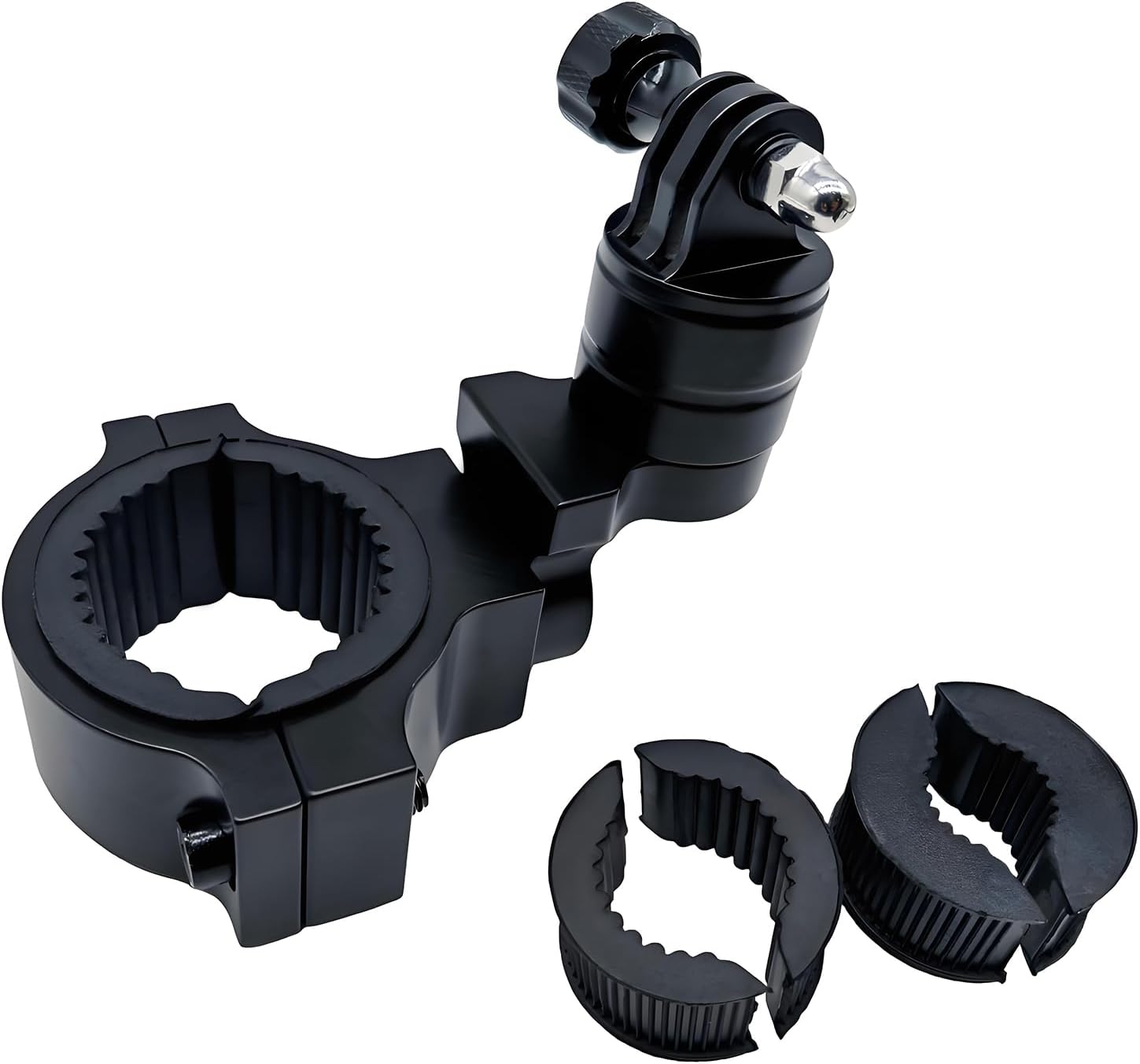 Adjustable UTV ATV Roll Cage Camera Mount Clamp for Insta360 Gopro Hero, Fits 1'' 1.5'' 1.75'' 2'' Tube Roll Bar, Action Camera Mount Holder for Polaris Ranger RZR Can-Am Maverick