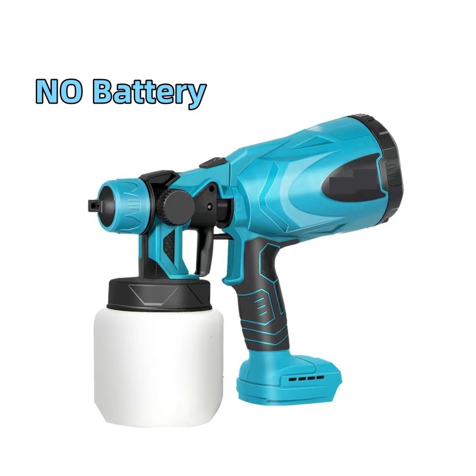 Pistolet natryskowy, Bezprzewodowy elektryczny pistolet natryskowy 800ML farba do domu w sprayu kontrola przepływu aerograf łatwe czyszczenie natryskowe dla akumulatora 18V
