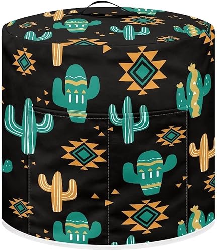 Miniatura 10 de Cubierta redonda para olla a presión de 3 cuartos de galón, lindo patrón de cocina, cubierta antipolvo con bolsillos para olla a presión eléctrica,